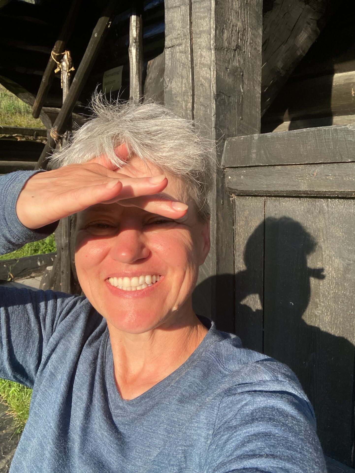 Strahlende Astrid auf dem Olavsweg